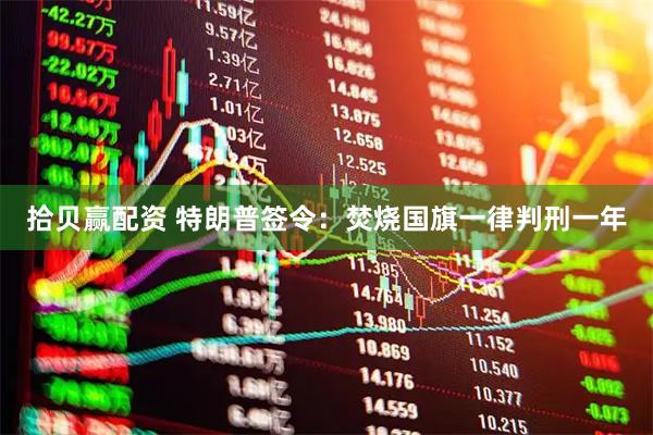 拾贝赢配资 特朗普签令：焚烧国旗一律判刑一年